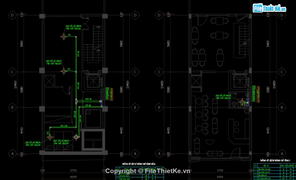 Cấp điện nước shophouse,Bản vẽ M&E Shophouse 5 tầng,autocad điện nước,Hệ thống điện nước điều hòa